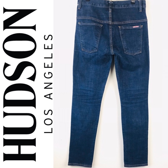 Hudson Jeans Denim - HUDSON DARK WASH SKINNY STRAIGHT Button Jeans 26